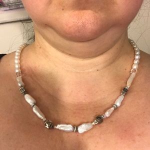 Stunningly Rare Keshi & Baroque Pearl Necklace